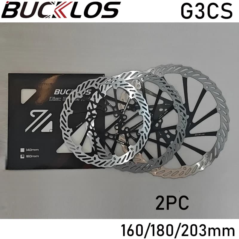 BUCKLOS Rotore Bici 180mm 160mm 203mm G3 Rotore Freno 160 Ultraleggero 94g Bicicletta Freno A Disco Idraulico Rotore Accessori Bici