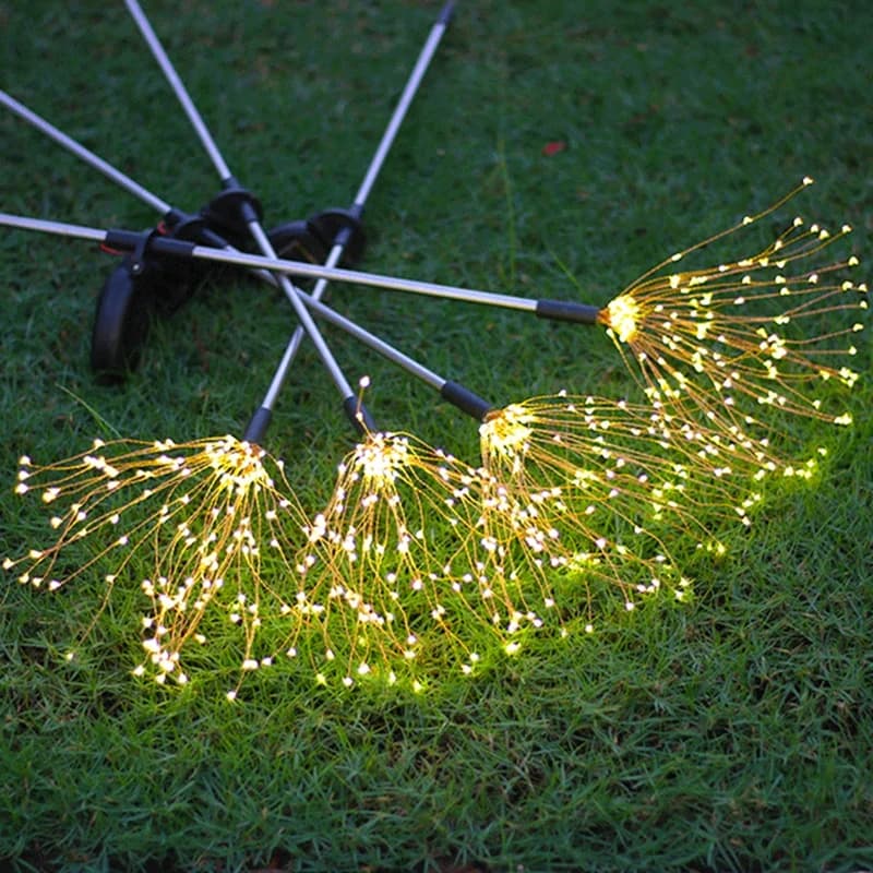 Luci solari 150 LED impermeabili per esterni Natale Flash String Lucine per giardino Paesaggio Prato Decorazioni per feste