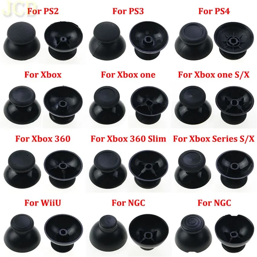 JCD 1 pz Joystick Analogico Thumb Stick Grip Cap Per PS2 PS3 PS4 Pro Slim PS5 Xbox One 360 Serie SX WiiU NGC Gamepad Controller