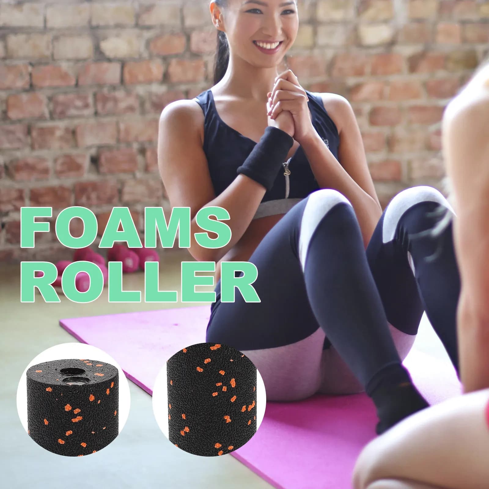 Rullo in Schiuma Leggero e Portatile per Massaggio Muscolare Profondo, Rilassamento e Fitness, Ideale per Allenamento e Recupero a Casa