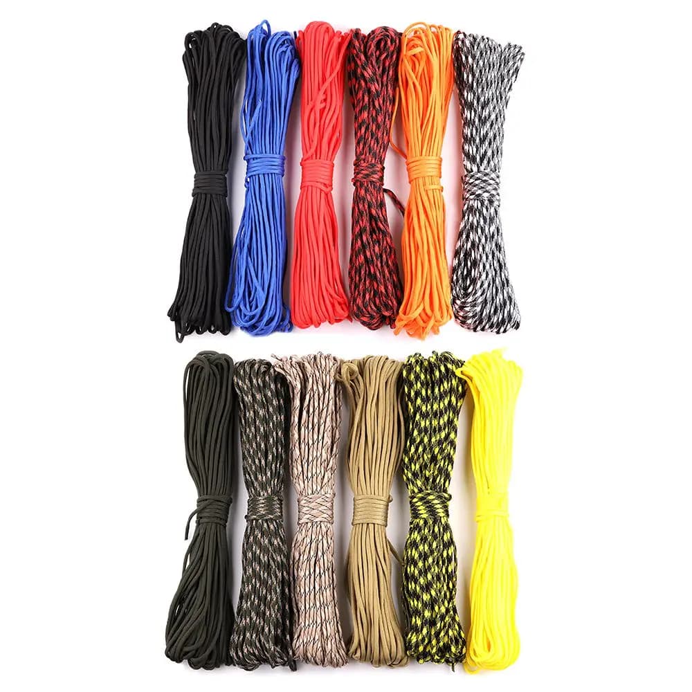 550 Paracord militare 9 fili 4mm 5 15 M Cavo per paracadute tattico Accessori da campeggio all'aperto Sopravvivenza Escursionismo Bracciale fai da te Corda