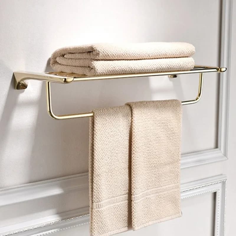 Portasciugamani dorato, set da bagno, portasciugamani, portasciugamani in acciaio inossidabile, ciondolo hardware da bagno