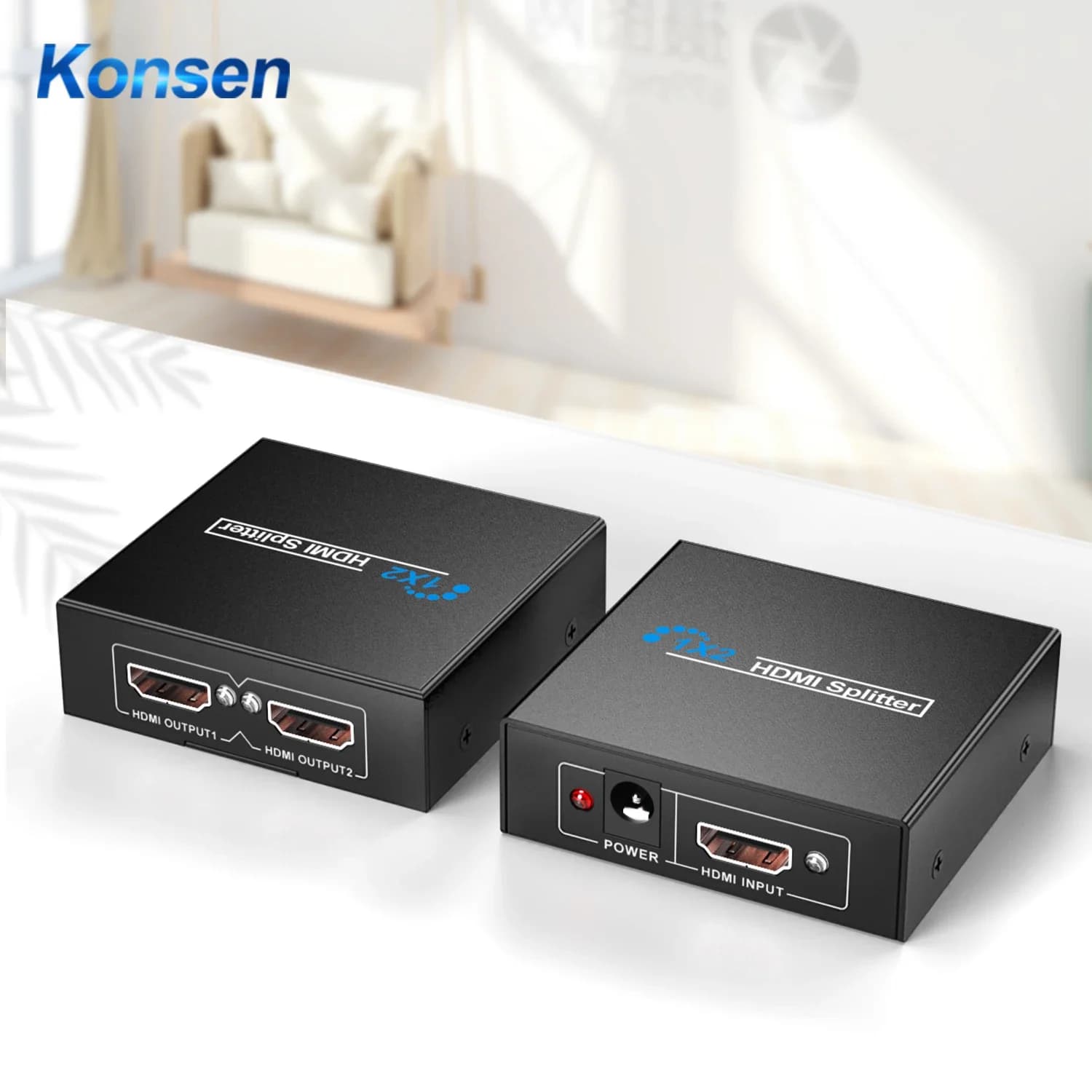 Splitter compatibile HDMI 1x2 Switcher compatibile HDMI porta HDMI Switcher automatico supporto 3D Full HD1080P per pc HDTV DVD HDPS3