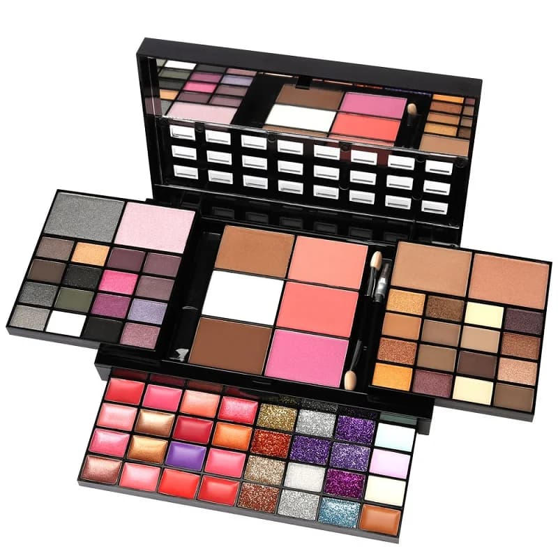 74/78 color shade palette Matte and shiny Velvet palette Brown umbrellas for easy long-lasting makeup, pink shade palette