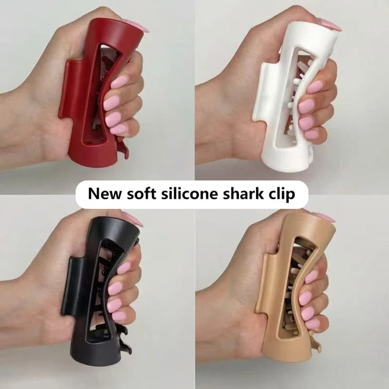 Soft Hair Grab Girls Clips Silicone Hair Clips Simple Fashion Versatile Items Hair Grab Decorations Hair Accessories Safe Design
