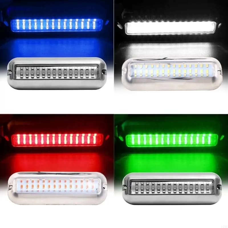 Luce per barca pontone Luce a led marina per luce da ponte per barca Luce d'accento Luci interne di cortesia Pesca notturna 42 LED