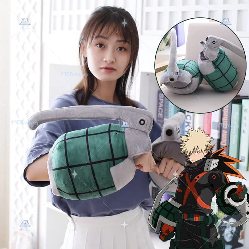 Cuscino Decorativo a Forma di Mano di Katsuki Bakugo, Accessorio Cosplay per Feste di Halloween, per Adulti, Donne e Uomini