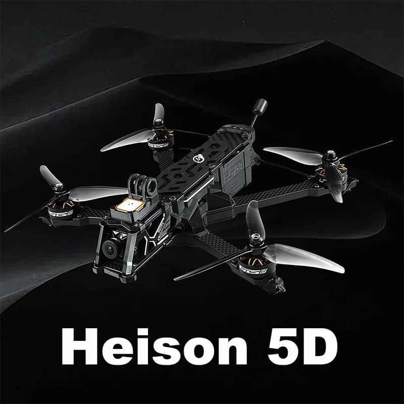 SEQURE SQFPV Drone FPV da 5 pollici 225mm 6S 8S Heison 5D con fotocamera HD DJI O3 o analogico VTX Freestyle Cine FPV Drone RC Quadcopter