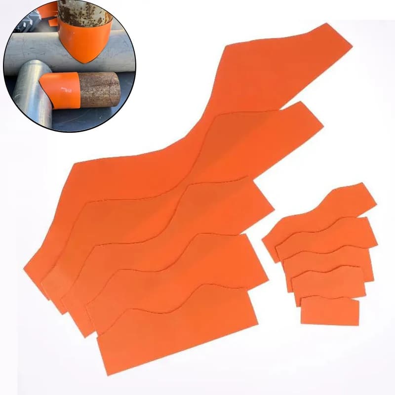 10 Sizes Pipe Saddle Marker Tool Kit, DN20 to DN200 Conduit Notching Template for Round Tube Tee Joints