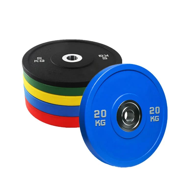 The distributor rib seeks free weights from gym 5-25 kg shockproof plates made of custom racing urethane for sale