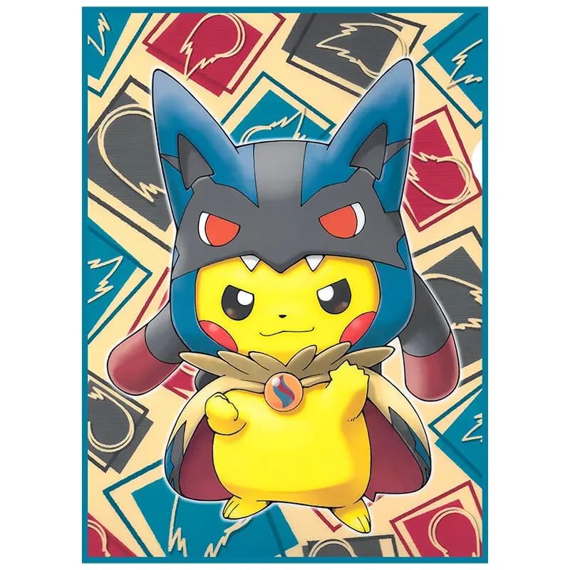 60pcs/set Lucario Pikachu DIY Flash Card Sleeve PTCG Anime Game Collection Card Protective Cover Gift Toy 66*91mm