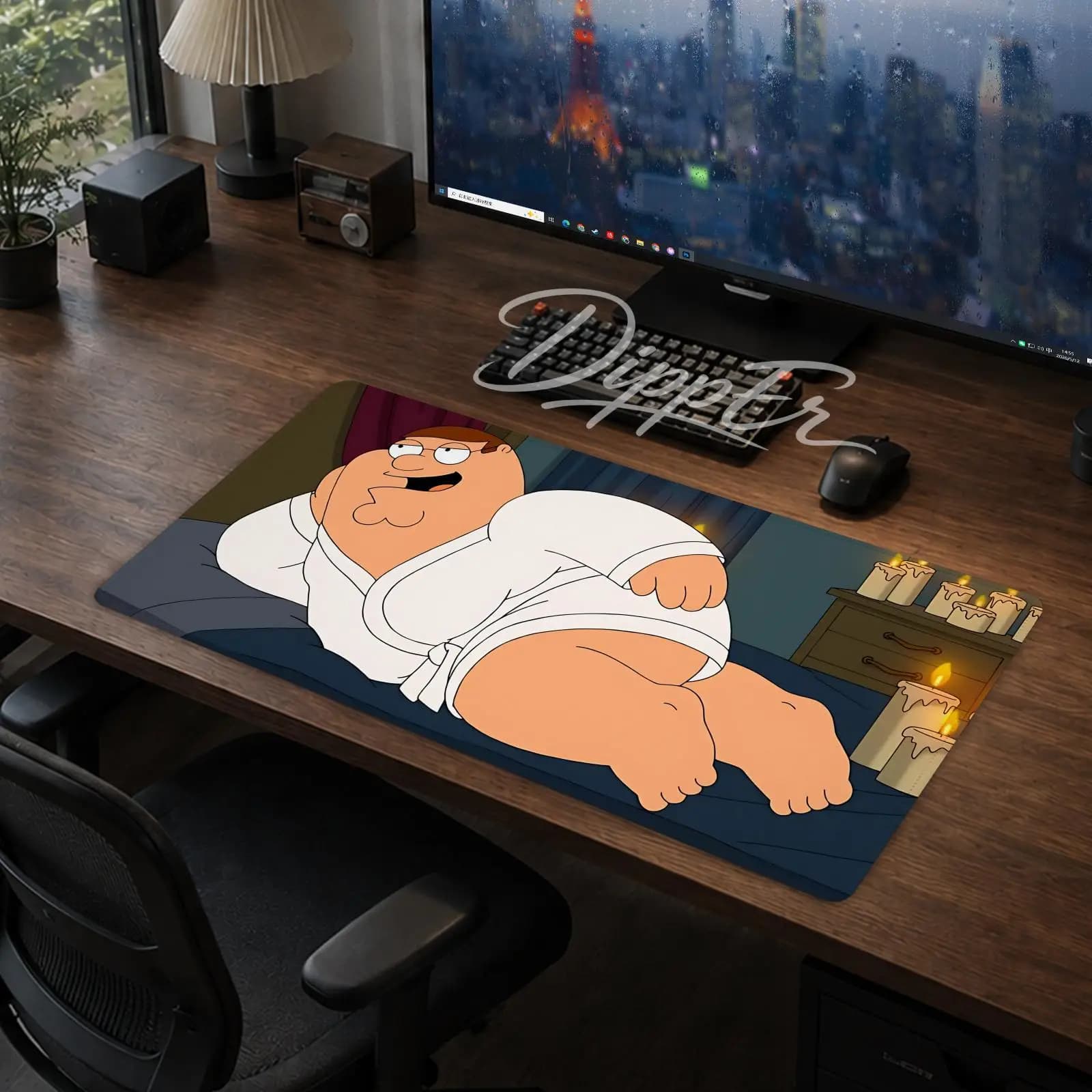 A-Family Guy Mouse Pad Tappetino da scrivania grande per ufficio Tappetino per mouse da gioco Cuscino antiscivolo con fondo in gomma 900X400