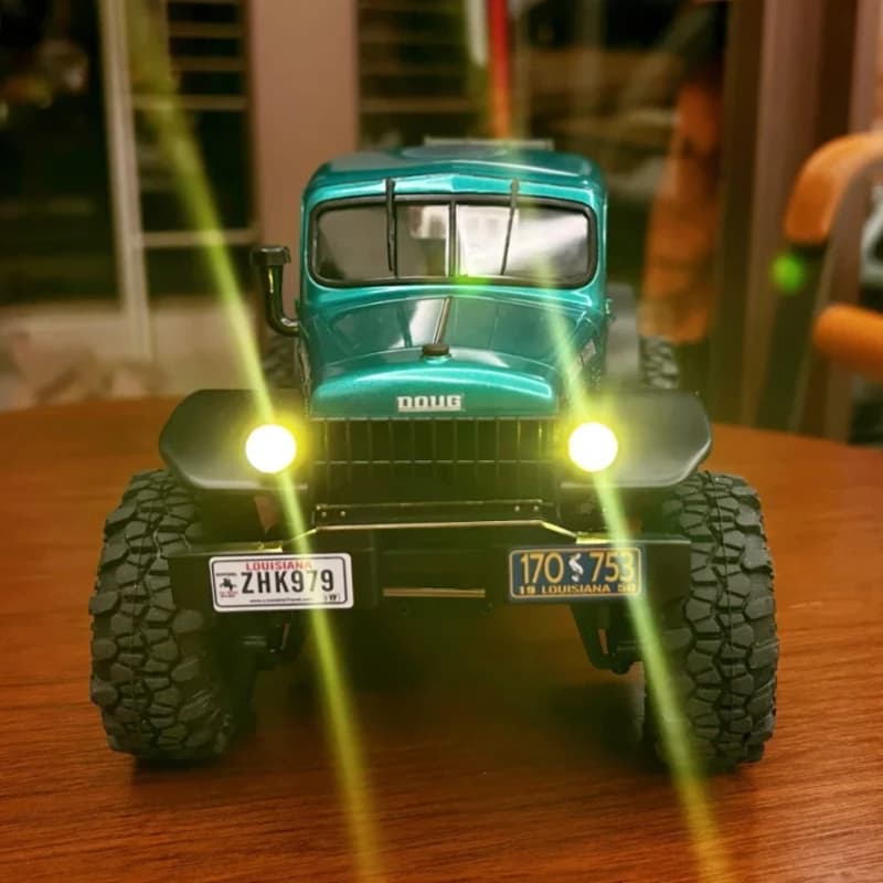 FMS RC 4WD Off-Road Crawler Brushless Motor FCX24 Power Wagon Metal Green Limited Edition Outdoor Climbing Remote Control Truck