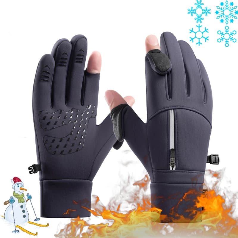 Guanti invernali per uomo donna touch screen, guanti sportivi termici per la stagione fredda per la pesca, la corsa, il ciclismo, la guida, caldi antivento