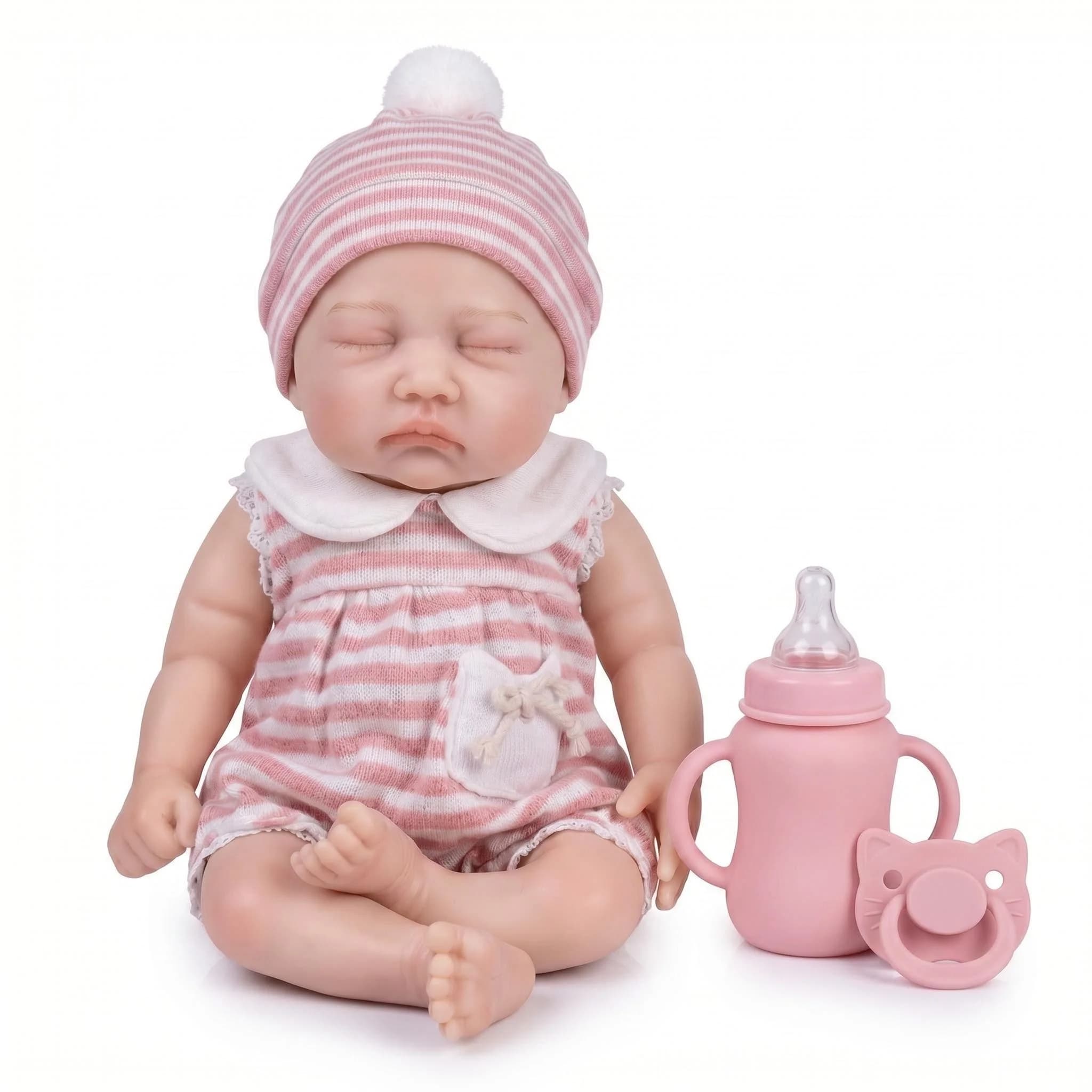 Bambola Reborn da Collezione in Silicone Morbido Platino da 13 Pollici, Versione Elastica in Silicone NPK per Collezionisti di Bambole