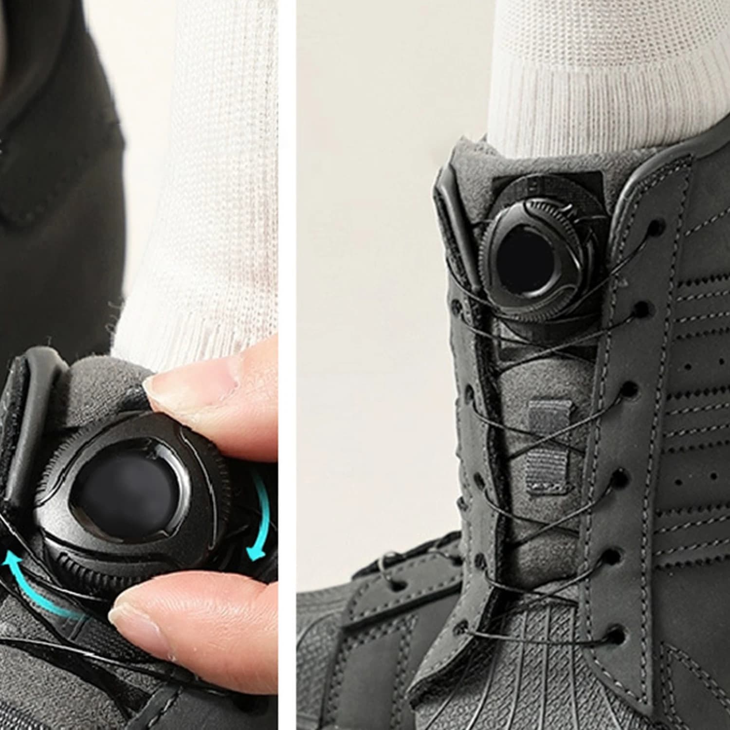 1 paio di lacci per scarpe da ginnastica con fibbia automatica girevole in filo metallico rotante per bambini/adulti senza cravatta lacci per scarpe con chiusura rapida