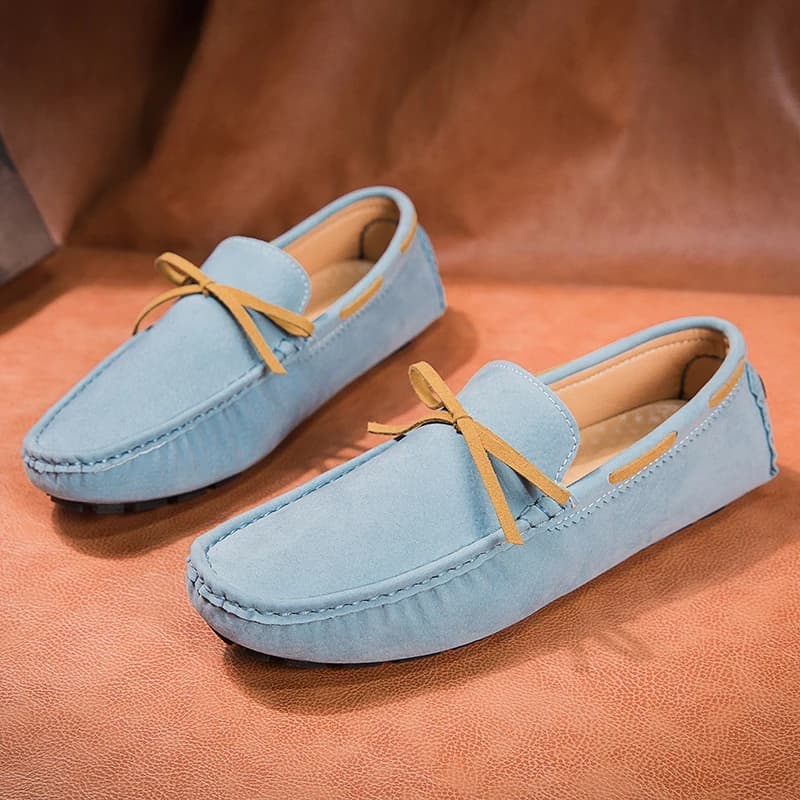 ELUVA Men's Moccasins Slip on Comfortable Shoes Light Breathable Anti-slip Walking Shoes with Soft Sole Casual Big Size 2025 New