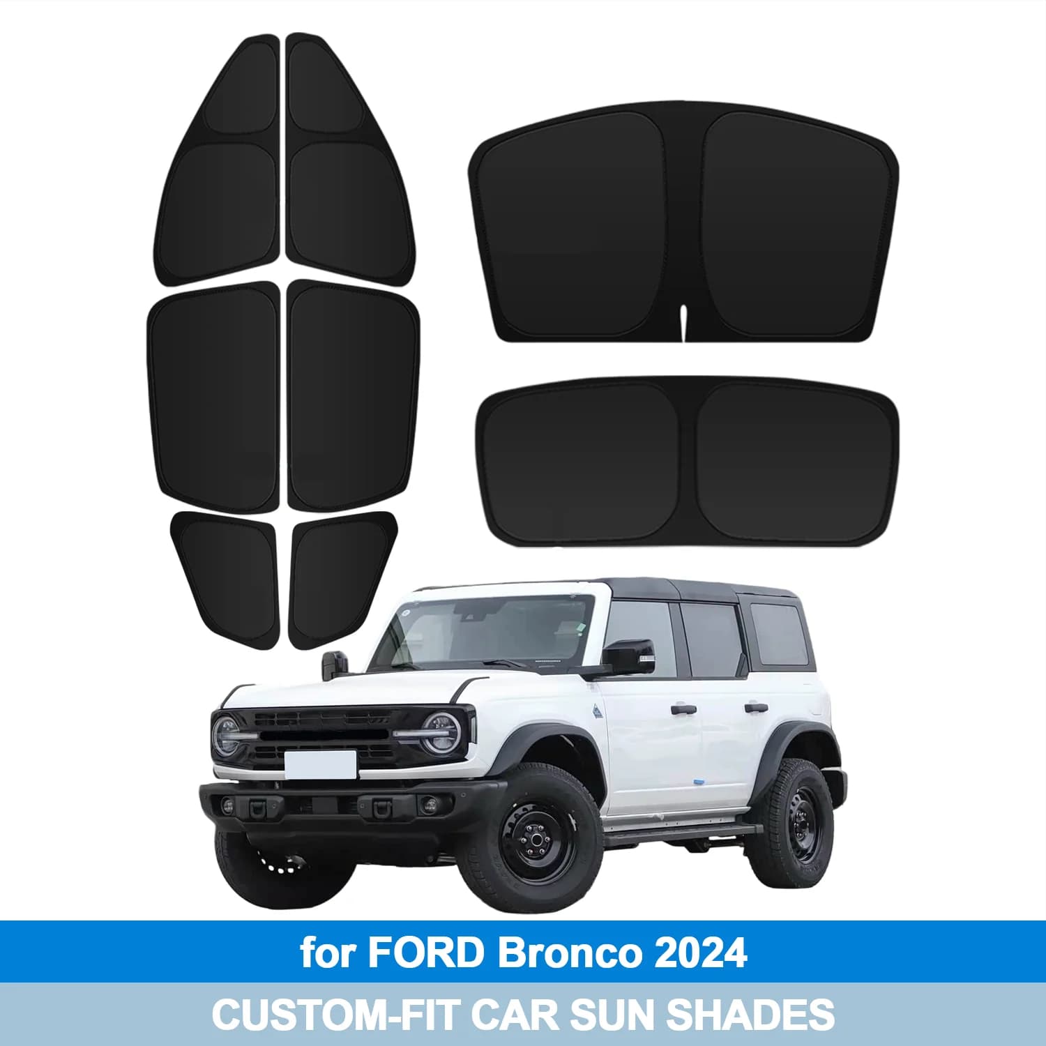 Parasole per Parabrezza e Finestrini Laterali per FORD Bronco 2024, Protezione Privacy