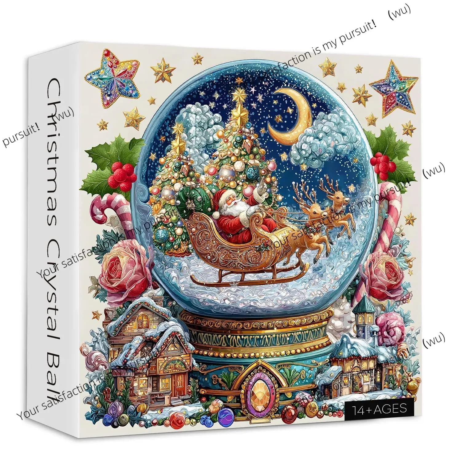 Puzzle con sfera di cristallo di Natale