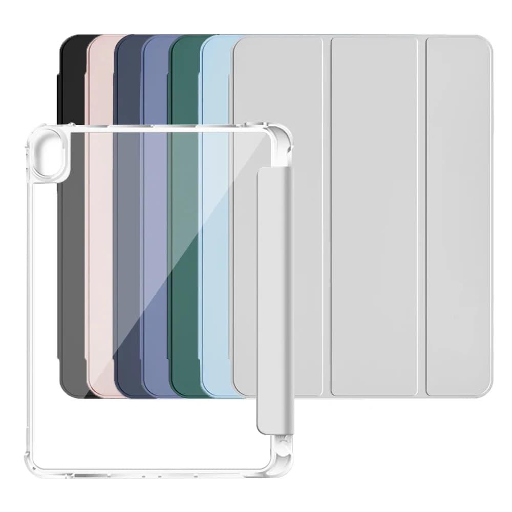 Suitable for ipad 5th 6th 7th 8th 9th 10th 11th gen Air 4/5/6/7/13 mini 7, Crystal Clear Case with Pencil Slot, Auto Sleep Wake