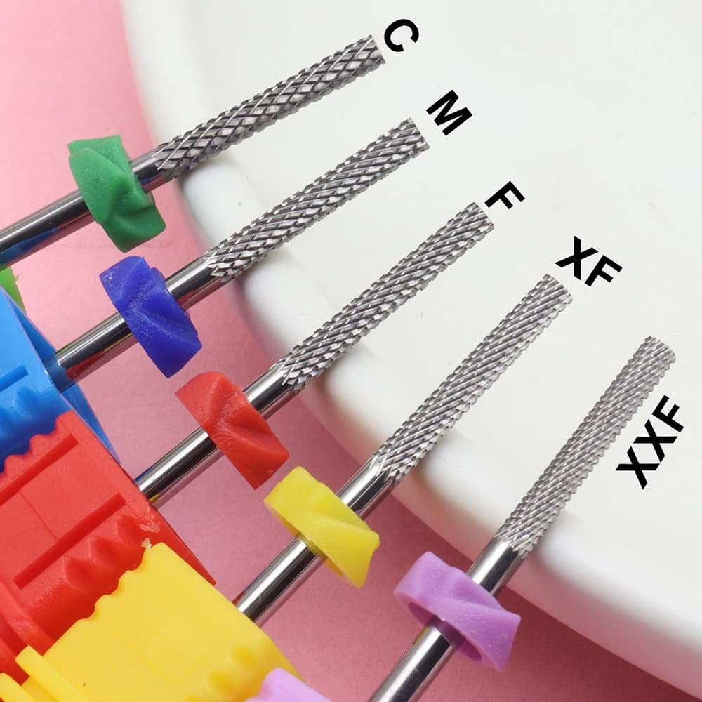 Fresa per Unghie in Carburo di Tungsteno Solido a Barra Dritta – Strumento Professionale per Rimozione Gel Polish, Acrilico e Modellatura Unghie