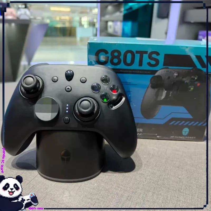 Controller di Gioco Thunderobot G80 Tri-Mode Wireless Bluetooth con Trigger Hall, Joystick TMR, RGB, Accessori per Esports, Steam, Genshin Impact