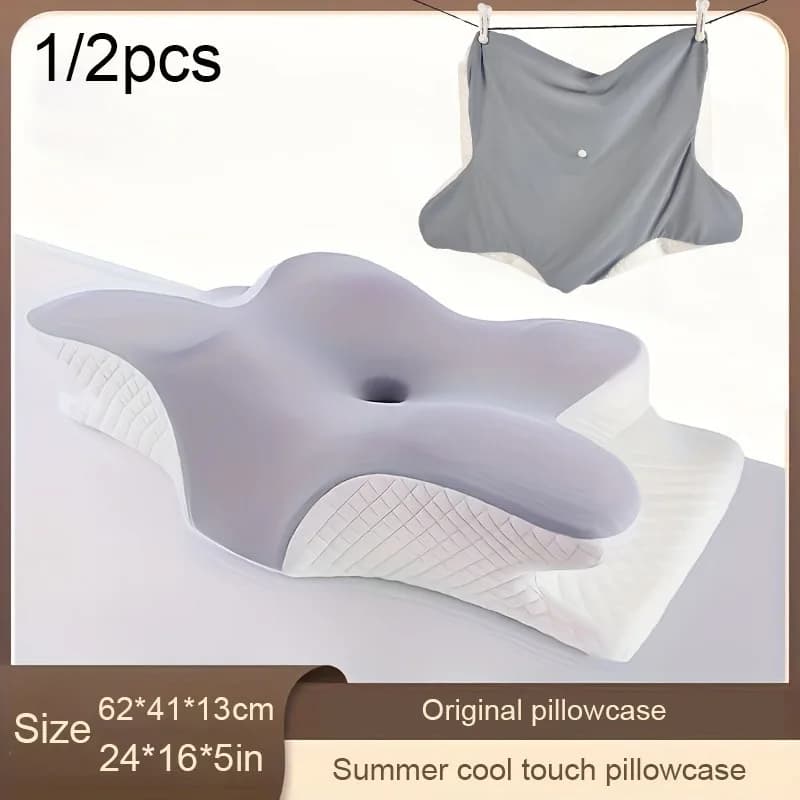Fodera per cuscino in memory foam, fodera per cuscino cervicale, protezione per cuscino, copricuscino, tessuto rinfrescante, portatile, per casa, regalo per le vacanze