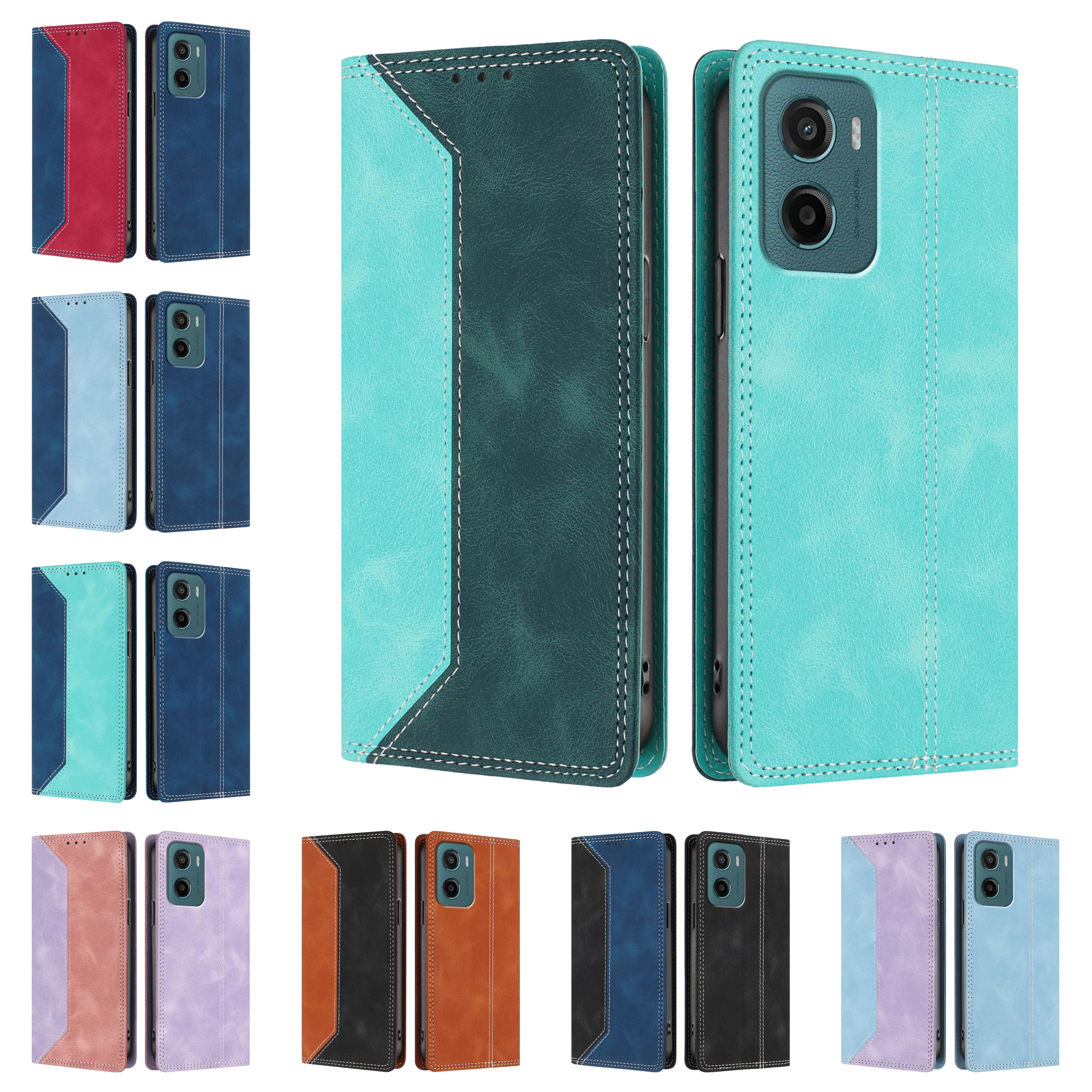 Custodia a portafoglio in pelle magnetica per Motorola Moto G04 G04S G05 G14 G15 G24 G32 G35 G41 G42 G51 G55 G75 G84 G85 Cover Rfid Blocco