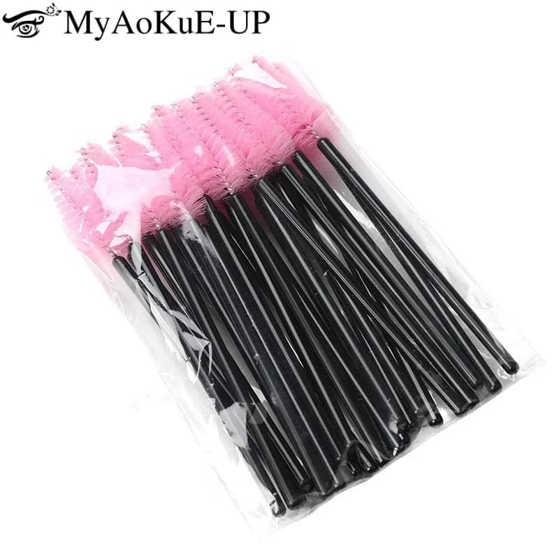 1000 pcs Extension Eyebrow Mascara Makeup Brush Eyebrow Pettine Spoolie Brushes Eyelash Lift Microbrush Beauty Tools