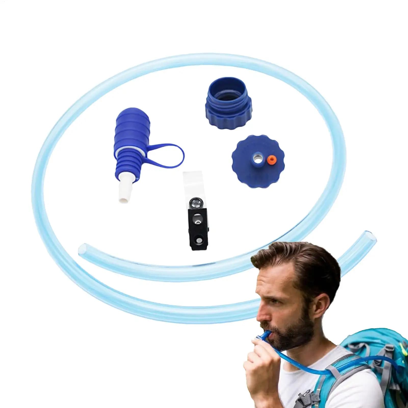 Water Bottle Drink Tube Cycling Camping Water Bag Hydration Bladder System Hose TPU Free Hydration Bladder System