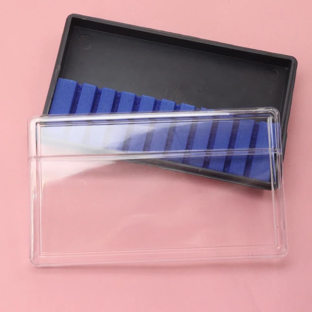 Organizer box for nail drill tips, 10 slots, 2,35 mm – Object display for nail art and manicure tools