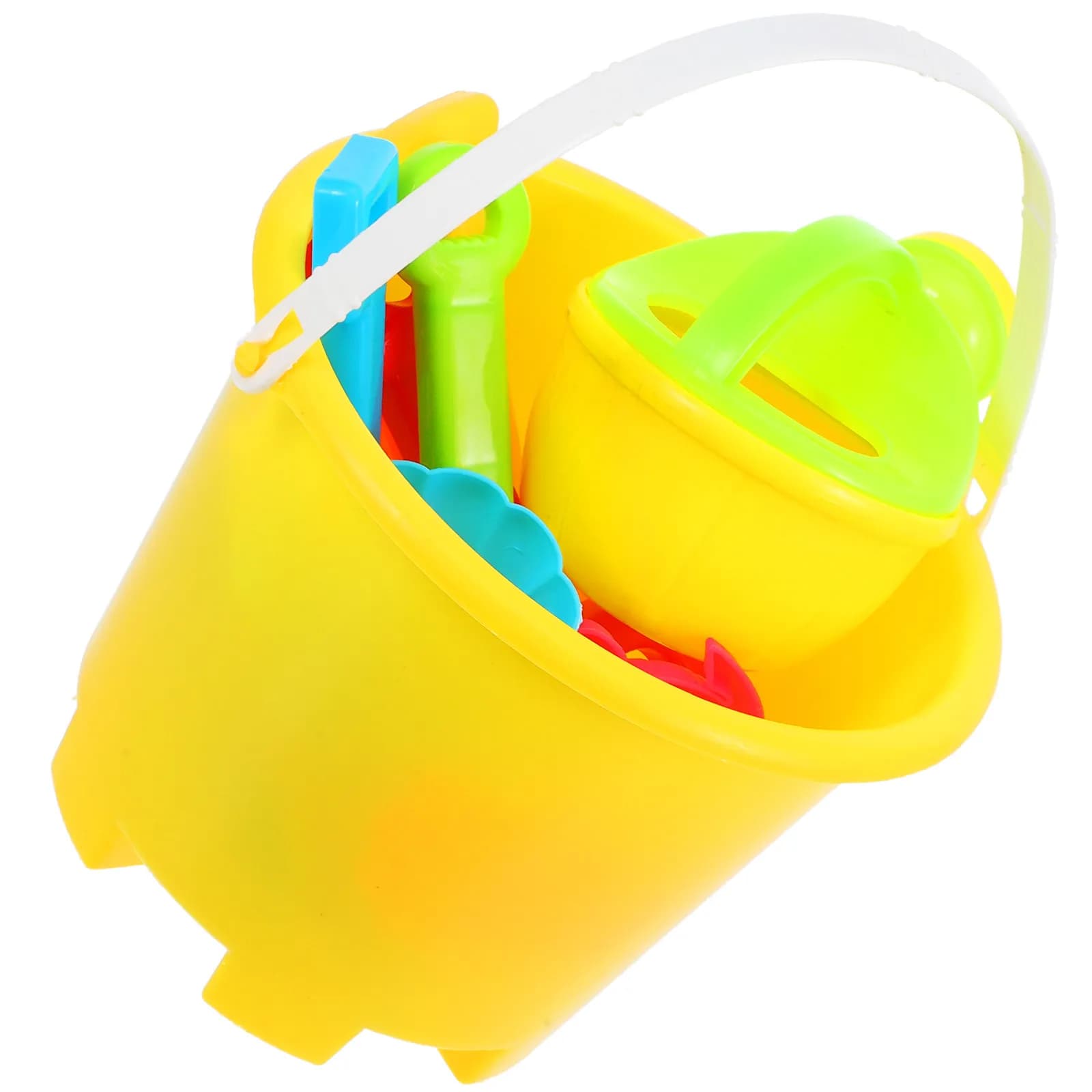 Set da Spiaggia 13 Pezzi, Stampi per Castello in Sabbia di Plastica Premium, Secchiello e Attrezzi Colorati Creativi per Sandbox, Giochi all'Aperto per Bambini