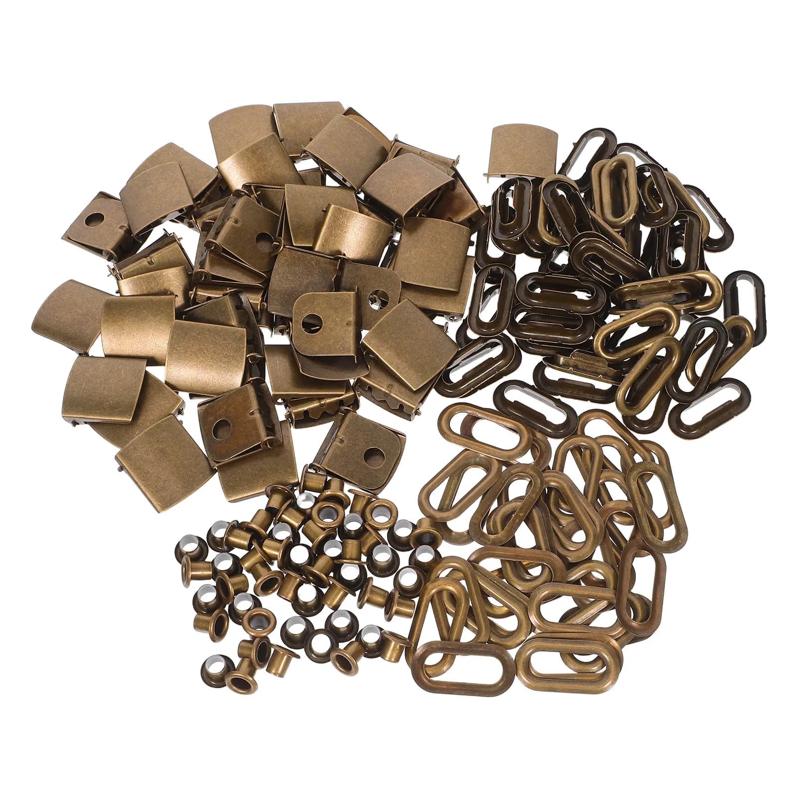 50 Set Fibbie Metalliche Ovali Regolabili per Cappelli, Fibbia per Cappellino da Baseball da 18 mm, Clip per Cinghia, Accessori Fai-da-te per Zaini