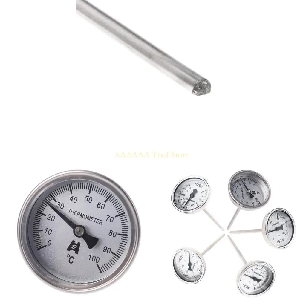 A2BE Single temperature monitor in bico-metal thermometer metal used for piping
