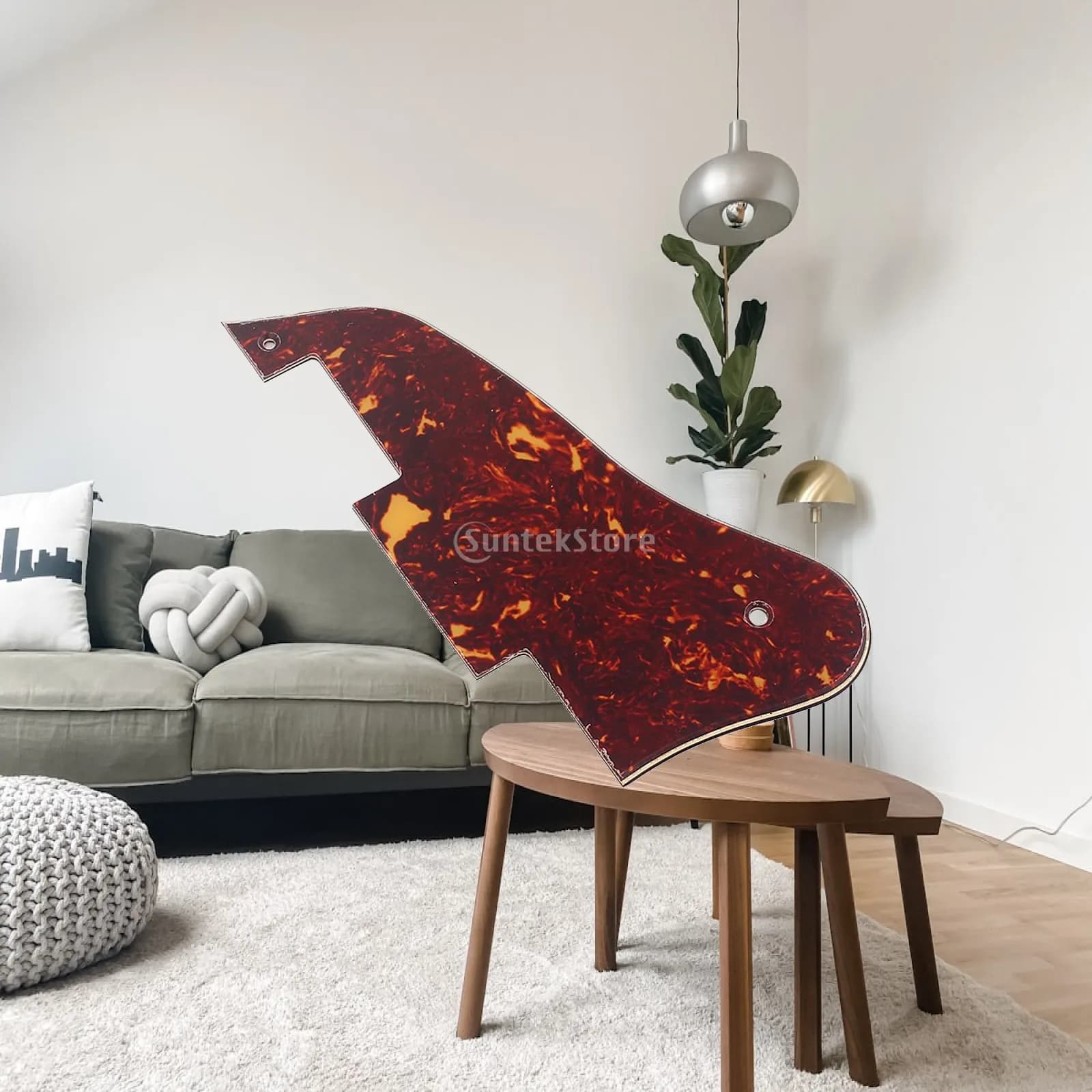 Electric Guitar Pick Guard PVC Scratch Protector Red Tortoise Instrument Accs Replacement Parts for ESS335 500