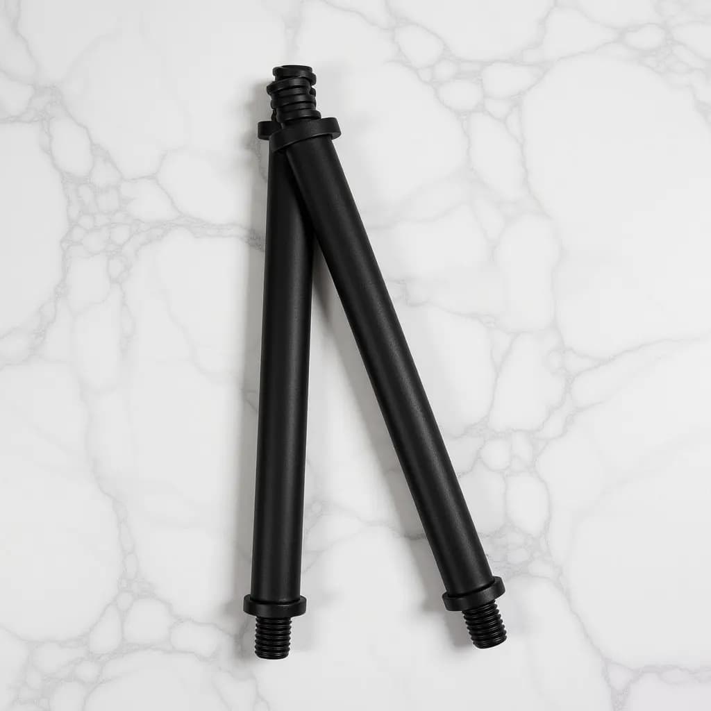 2 Pezzi Connettore Filettato di Ricambio per Asta Spazzolone WC, Manico Robusto, Accessori per la Pulizia del Bagno, Ricambio Spazzolone WC