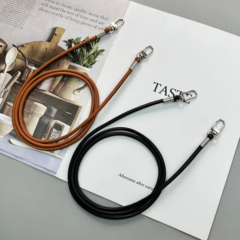 1pc Leather Phone Strap Crossbody Lanyard Backpack Lanyards Long Mobile Phone Rope Pendant For iPhone Samsung Camera Strap Chain