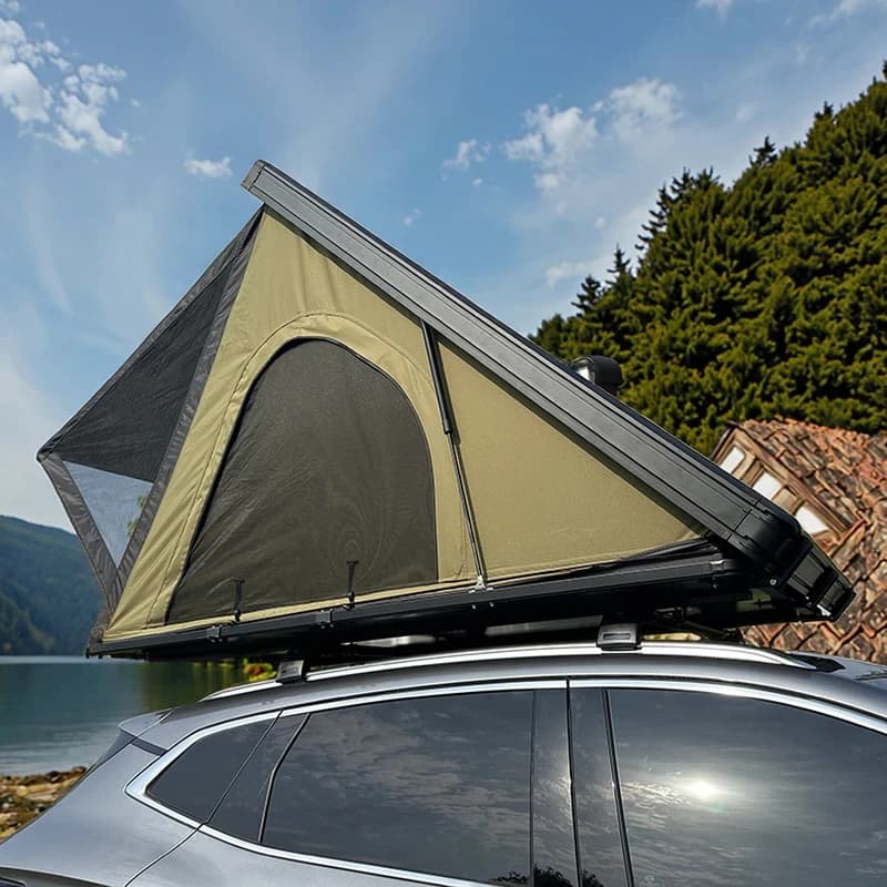 Best Quality Waterproof Quick Setup Rooftop Camping Large Space Light Weight Hard Roof Top Tent For Car