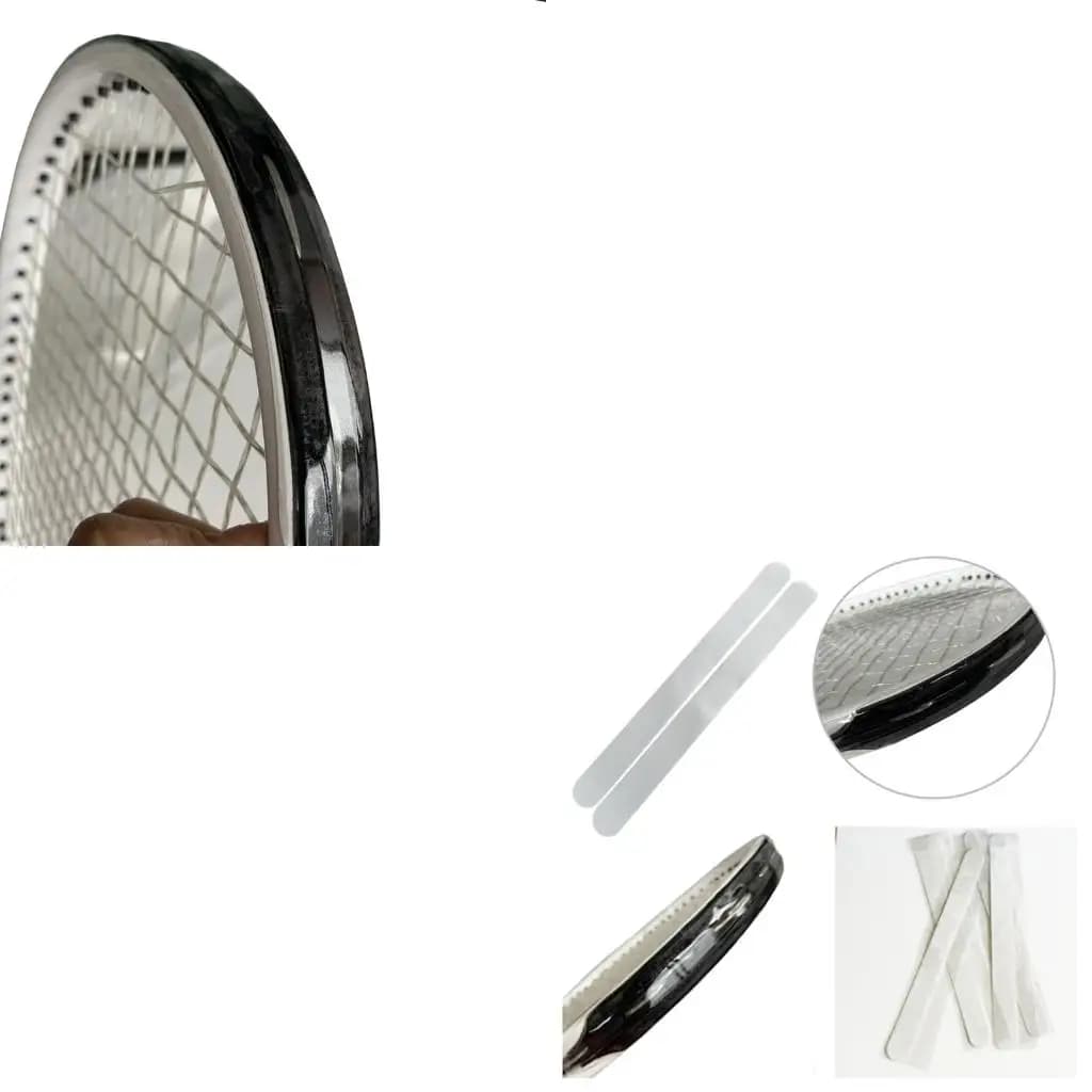 Tennis racks Protected by the head of the paddle Tape Transparent adhesive for head edge protection