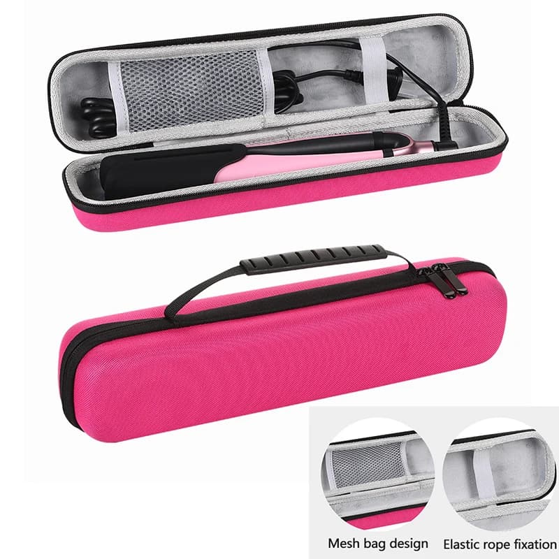 EVA Case for hair styling tools 2.4x14.2x3.2 inch Hard shockproof case for iron curling plate