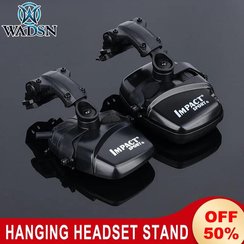 Supporto per cuffie da rasoio Walker supporto per cuffie tattiche sportive a impatto con rotazione di 360 gradi ed estensibile per caschi veloci