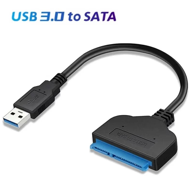 USB to SATA Cable Support 2.5 Inches External HDD SSD Hard Drive Adapter Cable Computer 22 Pin SATA to USB Connector Converter