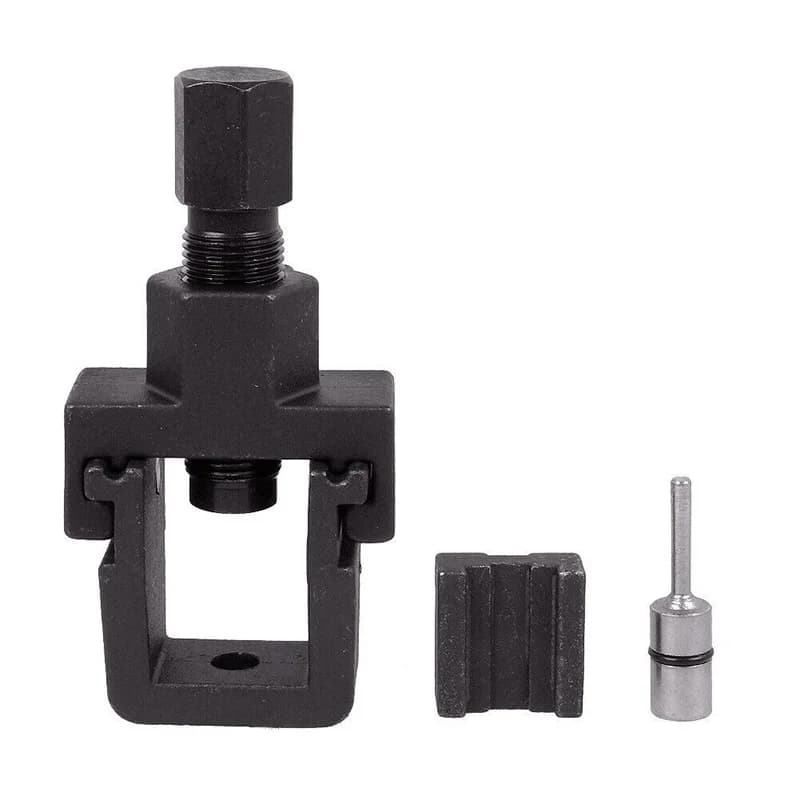 Kit di Attrezzi Portatili per Riparazione Catene Moto, Smagliacatena e Rivettatrice per Ciclismo Outdoor e Mountain Bike
