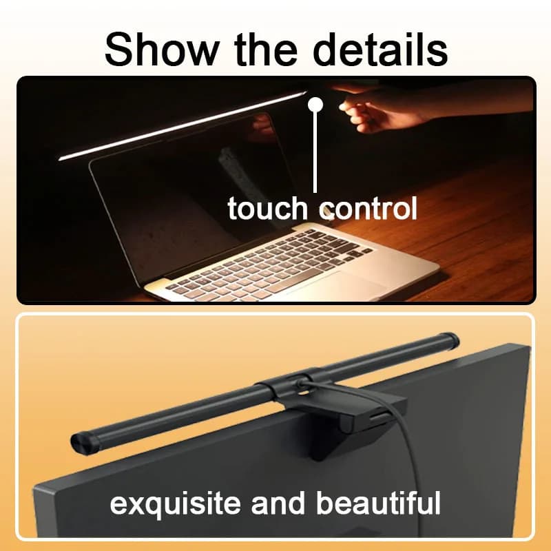 30CM LED Desk Lamp Monitor Light Bar Eye-Care Stepless Dimming Lighting Table Lamp Computer Monitor Screen Light for Work Gaming