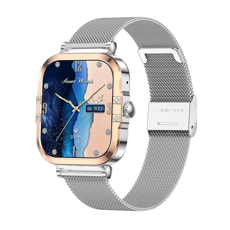 HK82 Sport Fashion Smartwatch Woman Screen AMOLED 1.75 inch HD AI NFC function Calls BT Information Push menstrual management