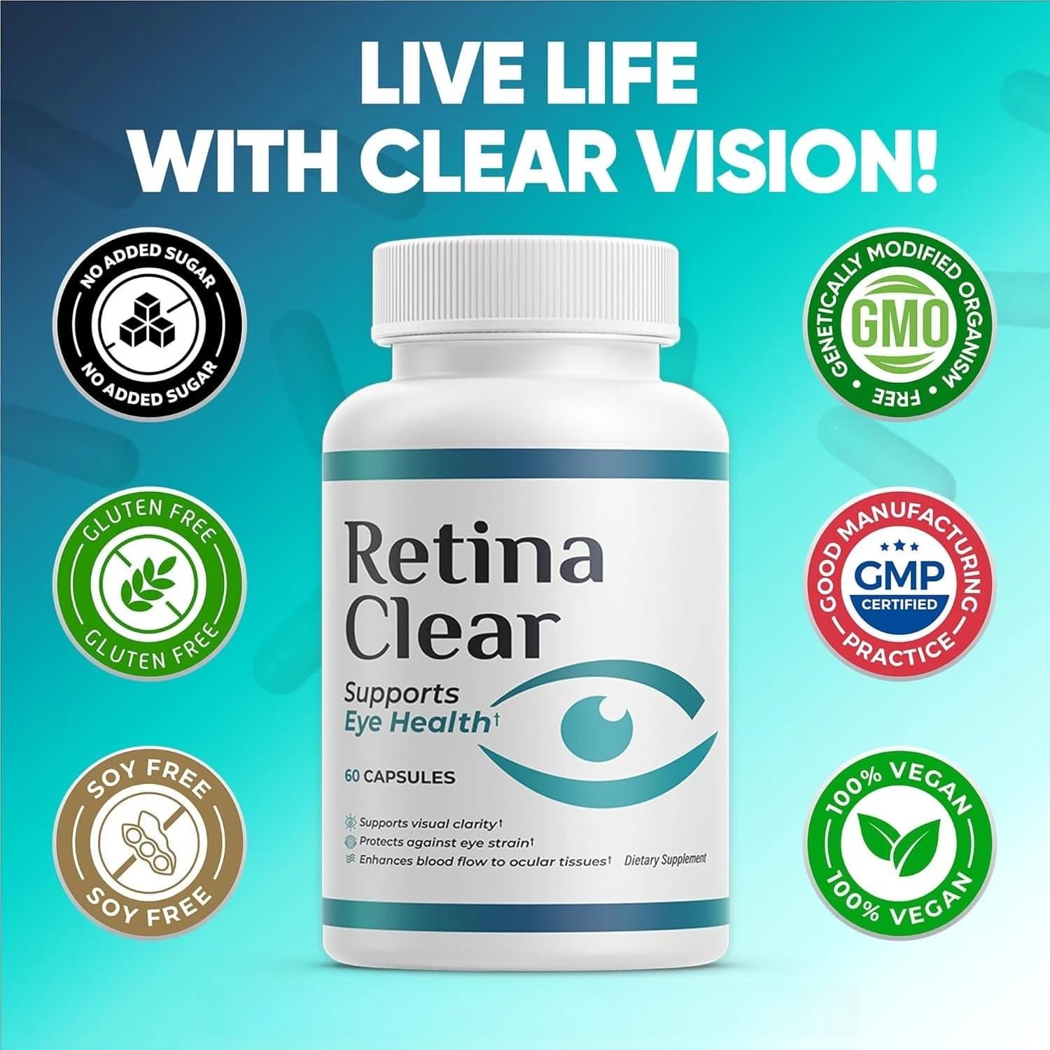 View supplement – Eye health formula with lutein, zeaxanthin, quercine and vitamin, supports visual clarity, relief from eye fatigue