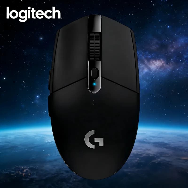 Logitech G304 Giochi silenziosi per la tarda notte, mouse da gioco wireless dual-mode, doppio buff silenzioso completamente caricato Logitech G305