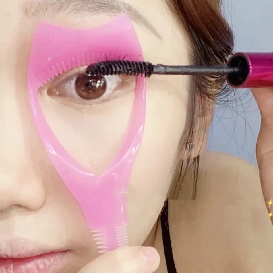 New Plastic Portable Mascara Shield Applicator Eye Eye Aids Lash Comb Folder Woman Girls Eye Makeup Tools