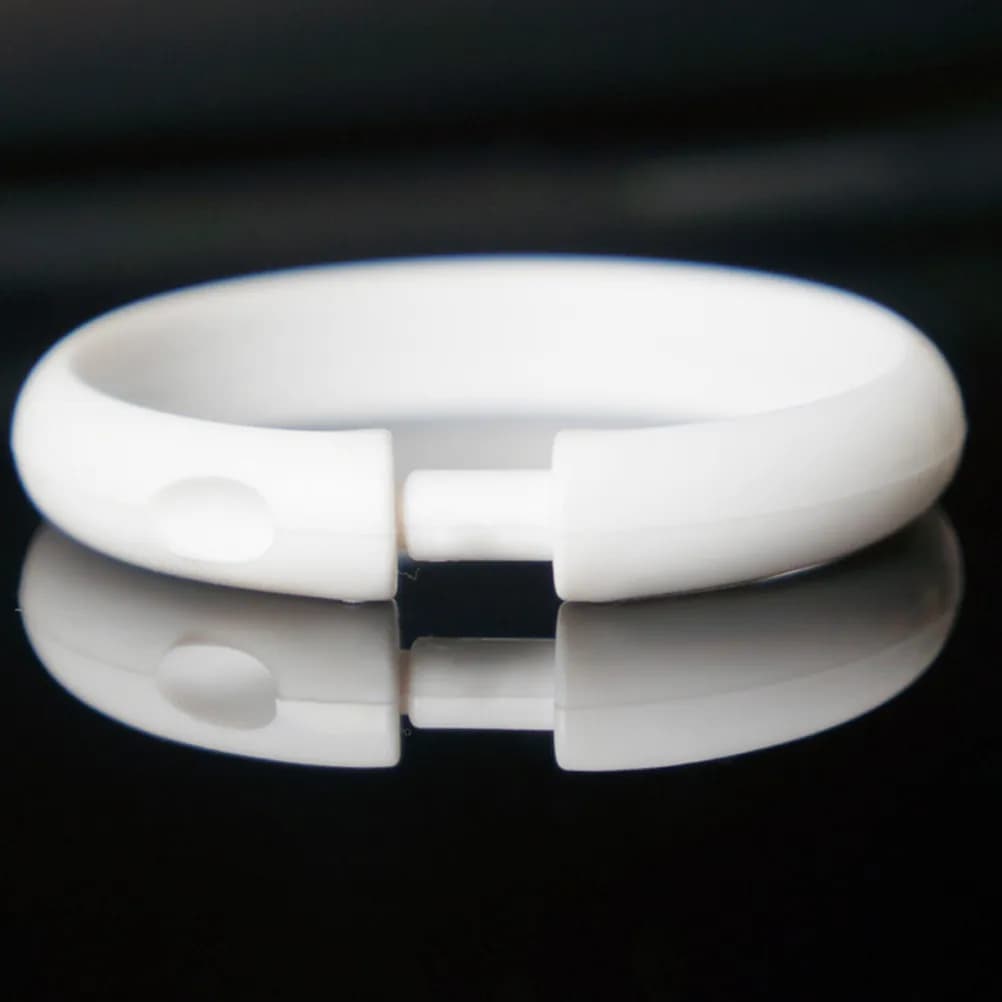 36 Pezzi Anelli Rotondi in Plastica per Tende, Ganci Circolari per Appendere Tende da Doccia, Accessori per Asta Tenda da Bagno a Scorrimento Fluido
