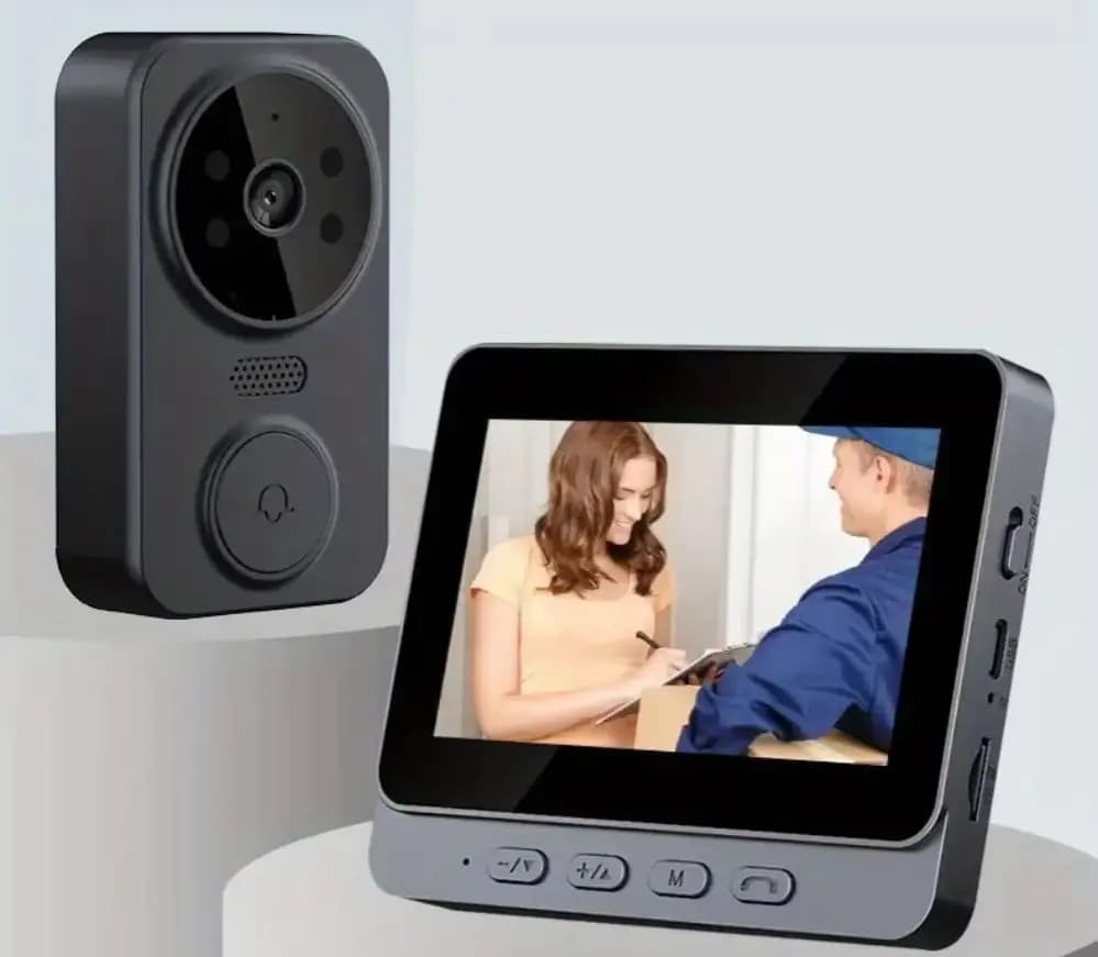 Campanello Video Wireless Smart FHD 1080P con Visione Notturna, WiFi 2.4G, Rilevamento Movimento, Audio Bidirezionale e Registrazione su Cloud